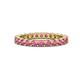 1 - Joyce 3.00 mm Rhodolite Garnet Eternity Band 