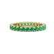 1 - Joyce 3.00 mm Emerald Eternity Band 