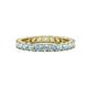 1 - Joyce 3.00 mm Aquamarine Eternity Band 