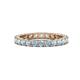 1 - Joyce 3.00 mm Aquamarine Eternity Band 