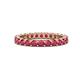1 - Joyce 3.00 mm Ruby Eternity Band 