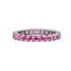 1 - Joyce 3.00 mm Pink Sapphire Eternity Band 