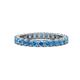 1 - Joyce 3.00 mm Blue Topaz Eternity Band 