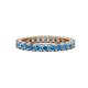 1 - Joyce 3.00 mm Blue Topaz Eternity Band 