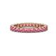 1 - Joyce 3.00 mm Rhodolite Garnet Eternity Band 