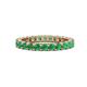 1 - Joyce 3.00 mm Emerald Eternity Band 