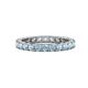 1 - Joyce 3.00 mm Aquamarine Eternity Band 