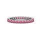 1 - Joyce 2.70 mm Round Rhodolite Garnet Eternity Band 