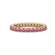 1 - Joyce 2.70 mm Round Rhodolite Garnet Eternity Band 