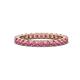 1 - Joyce 2.70 mm Round Rhodolite Garnet Eternity Band 