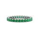 1 - Joyce 2.70 mm Round Emerald Eternity Band 