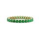 1 - Joyce 2.70 mm Round Emerald Eternity Band 