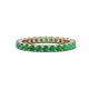1 - Joyce 2.70 mm Round Emerald Eternity Band 
