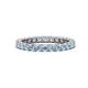 1 - Joyce 2.70 mm Round Aquamarine Eternity Band 