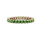 1 - Joyce 2.70 mm Round Green Garnet Eternity Band 