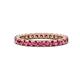 1 - Joyce 2.70 mm Round Pink Tourmaline Eternity Band 