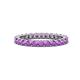 1 - Joyce 2.70 mm Round Amethyst Eternity Band 