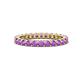1 - Joyce 2.70 mm Round Amethyst Eternity Band 