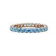 1 - Joyce 2.70 mm Round Blue Topaz Eternity Band 