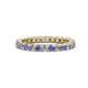 1 - Joyce 2.70 mm Tanzanite and Diamond Eternity Band 