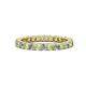 1 - Joyce 2.70 mm Peridot and Diamond Eternity Band 