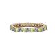 1 - Joyce 2.70 mm Peridot and Diamond Eternity Band 