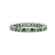 1 - Joyce 2.70 mm Green Garnet and Diamond Eternity Band 