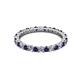 3 - Joyce 2.30 mm Blue Sapphire and Diamond Eternity Band 