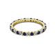 3 - Joyce 2.30 mm Blue Sapphire and Diamond Eternity Band 