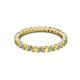 3 - Joyce 2.30 mm Yellow Sapphire and Diamond Eternity Band 
