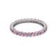 3 - Joyce 2.30 mm Pink Sapphire and Diamond Eternity Band 