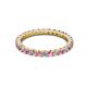 3 - Joyce 2.30 mm Pink Sapphire and Diamond Eternity Band 