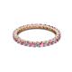 3 - Joyce 2.30 mm Pink Sapphire and Diamond Eternity Band 