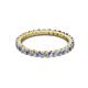 3 - Joyce 2.30 mm Tanzanite and Diamond Eternity Band 