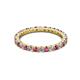 3 - Joyce 2.30 mm Pink Tourmaline and Diamond Eternity Band 