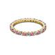 3 - Joyce 2.30 mm Rhodolite Garnet and Diamond Eternity Band 