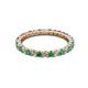 3 - Joyce 2.30 mm Emerald and Diamond Eternity Band 