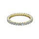 3 - Joyce 2.30 mm Aquamarine and Diamond Eternity Band 