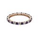 3 - Joyce 2.30 mm Blue Sapphire and Diamond Eternity Band 
