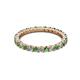 3 - Joyce 2.30 mm Green Garnet and Diamond Eternity Band 
