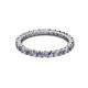 3 - Joyce 2.30 mm Iolite and Diamond Eternity Band 