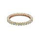 3 - Joyce 2.30 mm Peridot and Diamond Eternity Band 