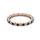 3 - Joyce 2.30 mm Red Garnet and Diamond Eternity Band 