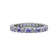 1 - Joyce 3.00 mm Tanzanite and Diamond Eternity Band 