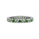 1 - Joyce 3.00 mm Green Garnet and Diamond Eternity Band 