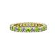 1 - Joyce 3.00 mm Peridot and Diamond Eternity Band 
