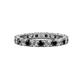 1 - Joyce 3.00 mm Black and White Diamond Eternity Band 