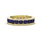 1 - Celina 3.40 mm Round Blue Sapphire Eternity Band 