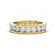 1 - Celina 3.40 mm Round White Sapphire Eternity Band 