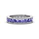 1 - Celina 3.40 mm Round Tanzanite Eternity Band 